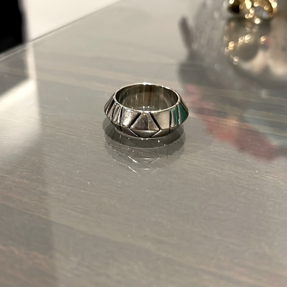 House of Harlow silver ring